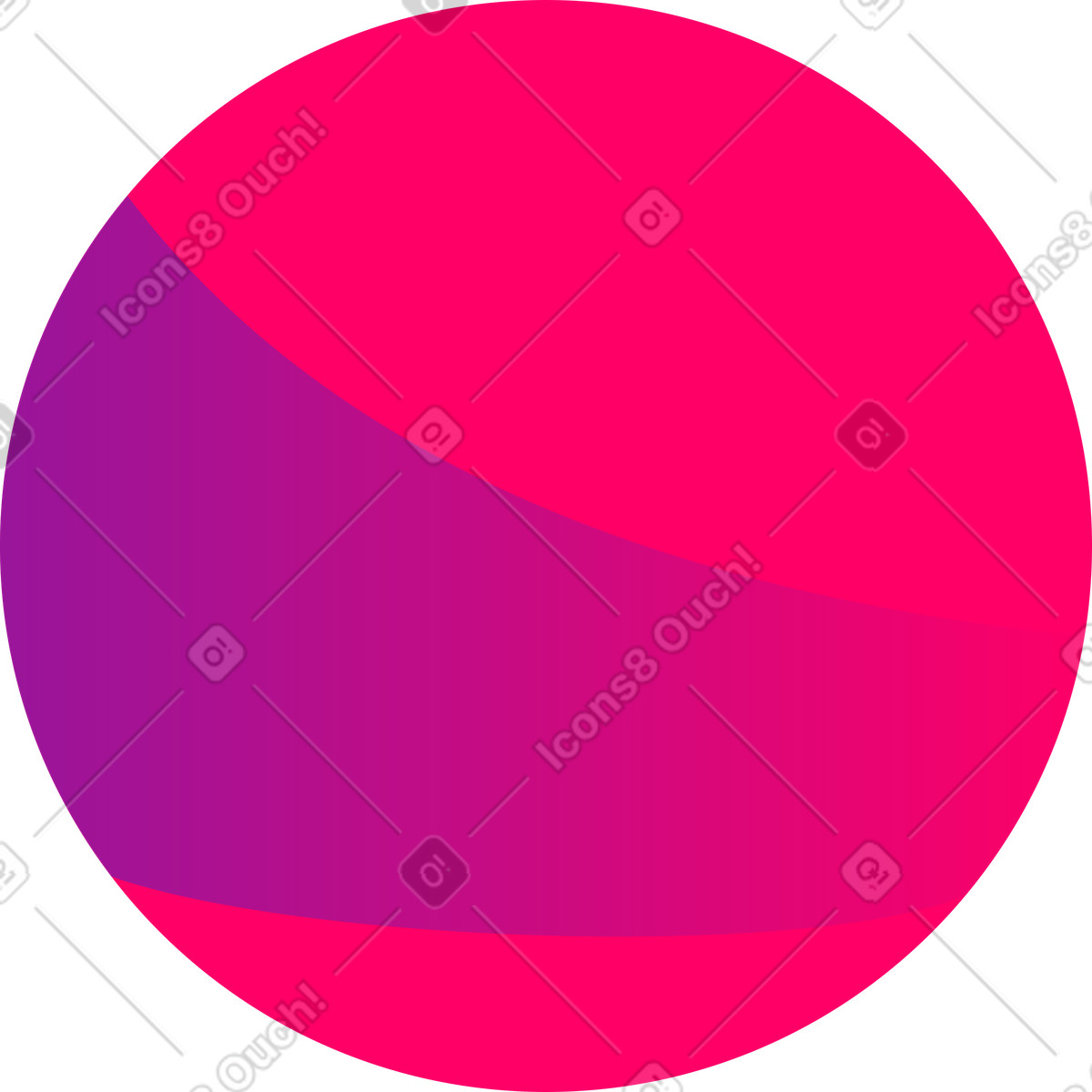 Pink small planet illustration in Space style download in PNG, SVG