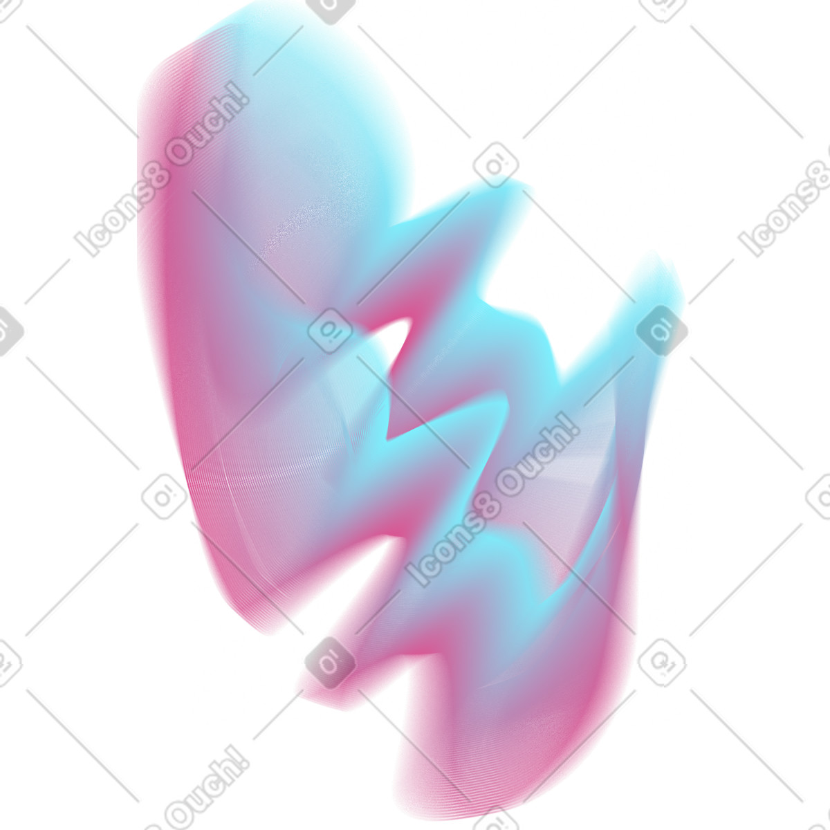 Ilustración Neon abstract lines en estilo Forms a descargar en PNG y SVG