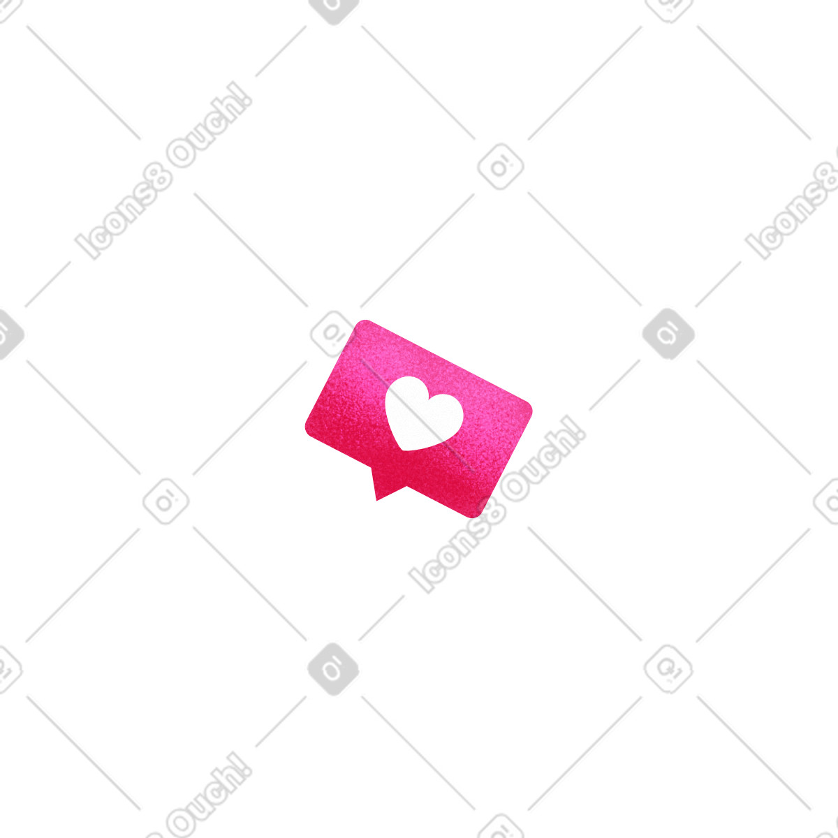 Illustration Bubble with a heart dans le style Willowy à télécharger aux formats PNG, SVG