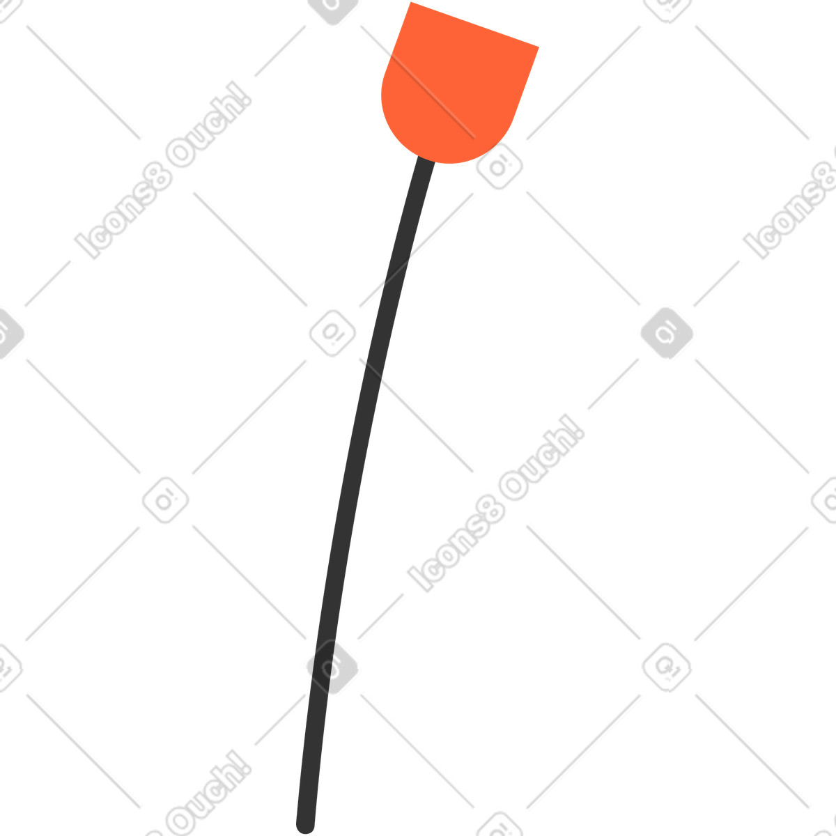Ilustración Flor en estilo Crayon a descargar en PNG y SVG