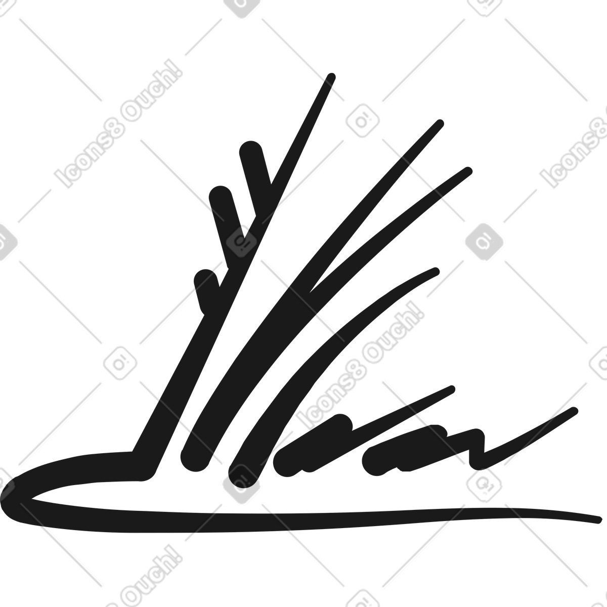 Erba illustrazione in stile Taxi scarica in PNG, SVG