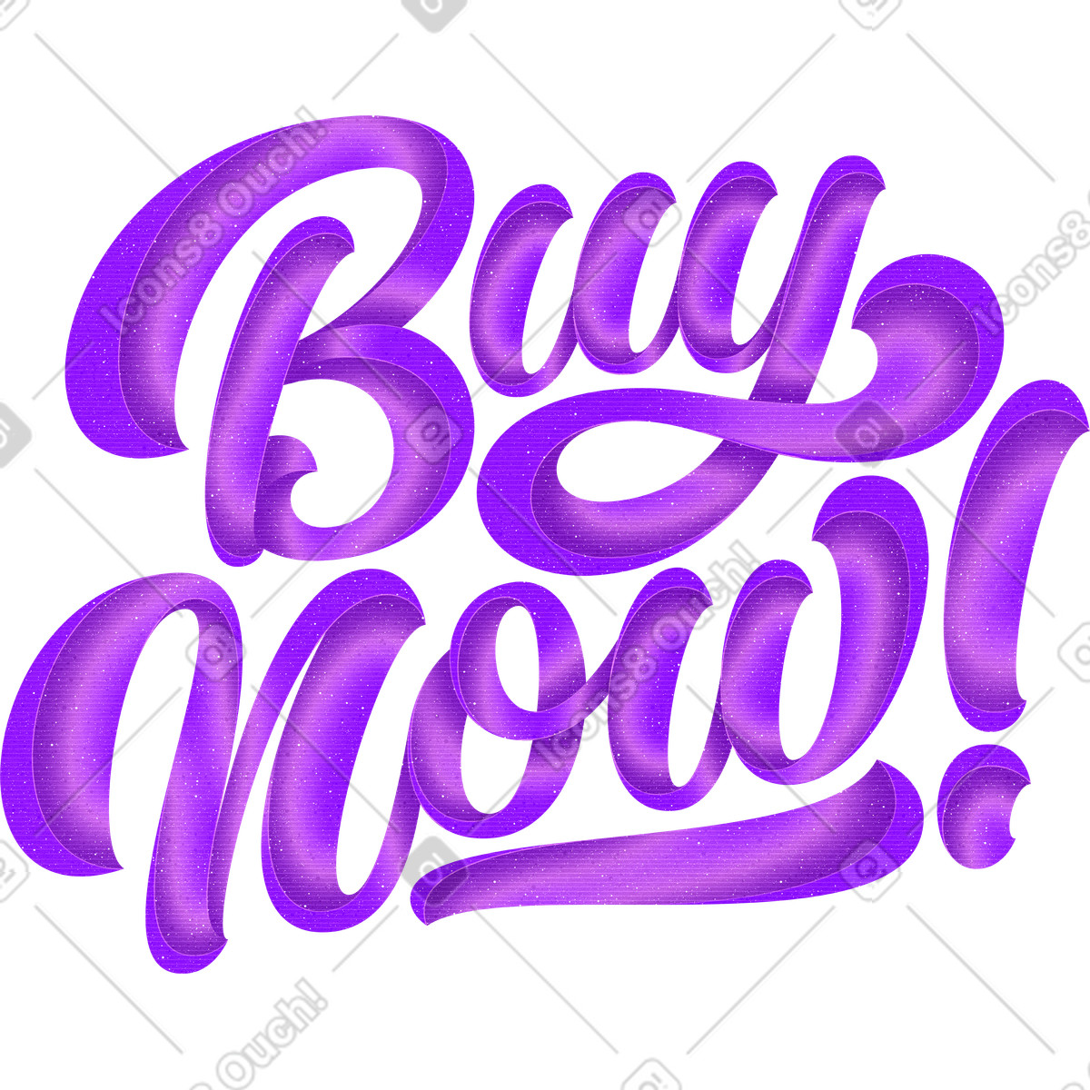 Illustration Lettrage acheter maintenant ! avec texte d'ombre dans le style Lettering à télécharger aux formats PNG, SVG