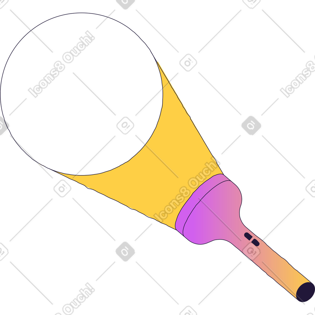 Torch illustration in Conifer style download in PNG, SVG