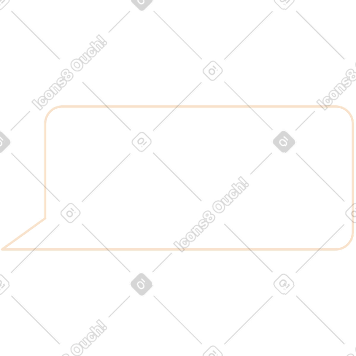 Speech bubble illustration in Folks style download in PNG, SVG