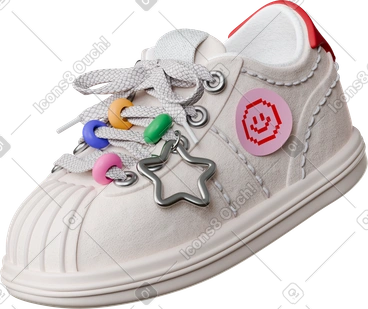 Sneaker with charms PNG, SVG