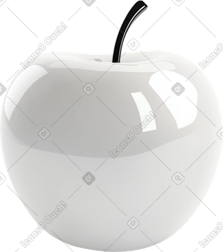 Pomme en porcelaine émaillée PNG, SVG