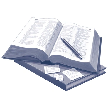 An open Bible resting on a wooden table. The pages of the Bible are well-worn, with notes and underlines visible, indicating frequent use. Next to the Bible is a journal, its cover textured and slightly aged, with a pen lying across it. The journal is closed, but its edges are visible, suggesting it contains personal reflections. In some of the margins of the Bible, handwritten notes are scattered, showcasing various thoughts and annotations. The overall composition conveys a sense of reflection and study.