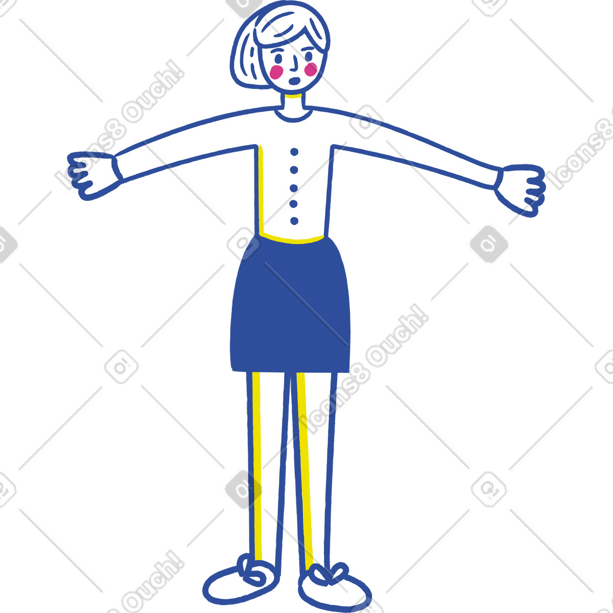 下载 Lime 风格的 女孩 插画，支持 PNG、SVG 格式