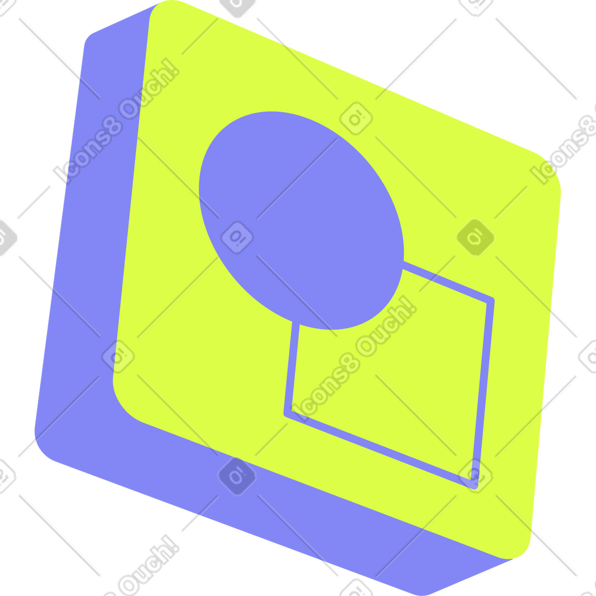 Formwerkzeug-Illustration im Glow-Stil als Download in PNG, SVG