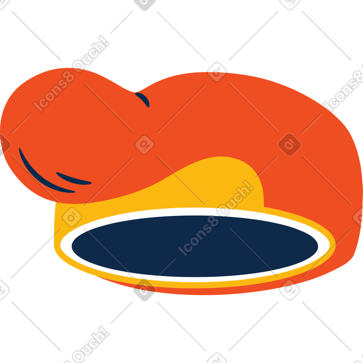 Flame スタイルの Head half sawed のイラストをPNG、SVG形式でダウンロード