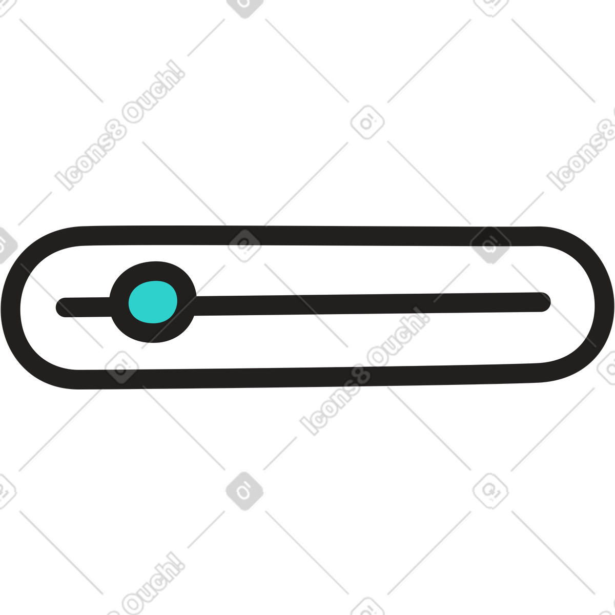 Ilustração de Controle deslizante em no estilo Little para baixar em PNG, SVG