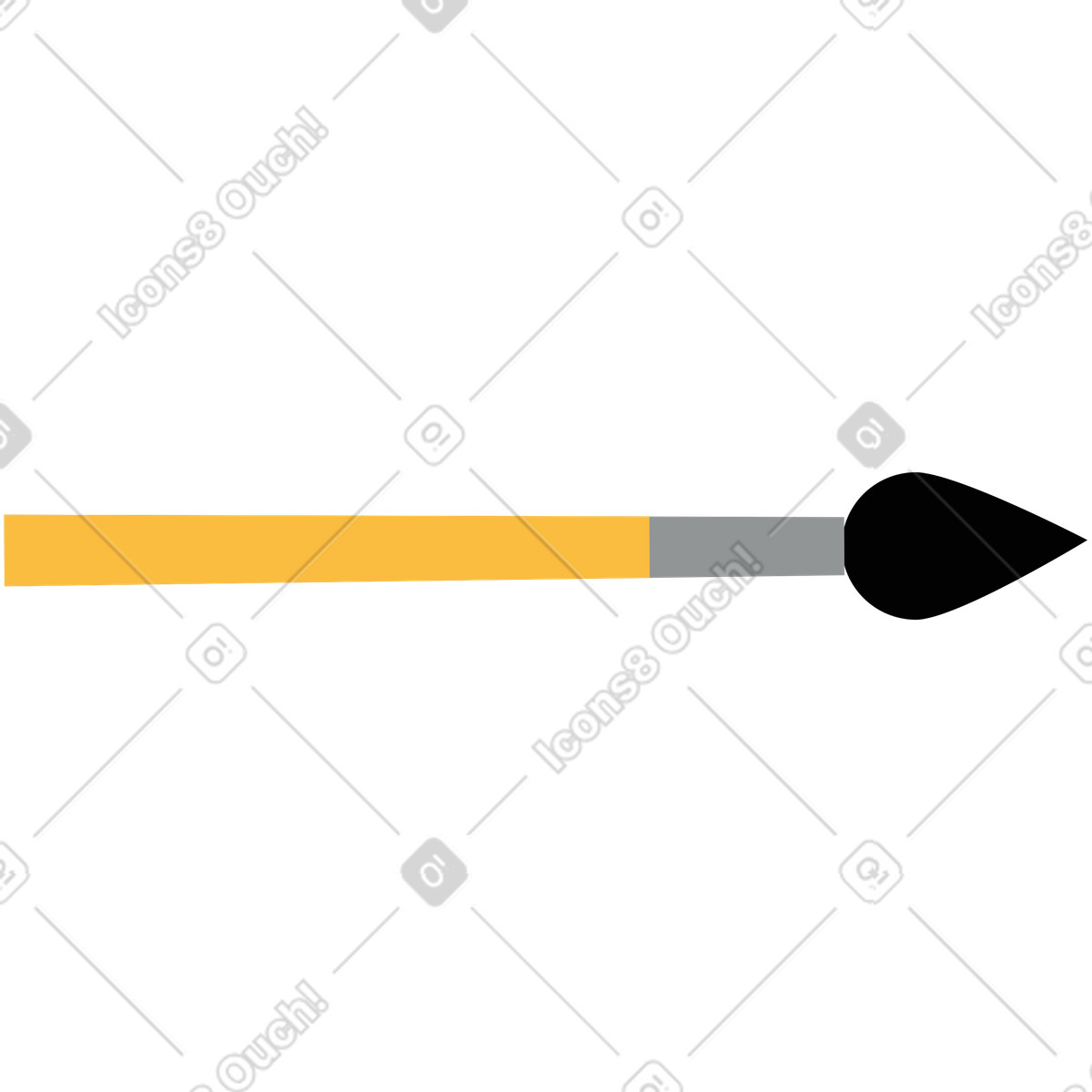 Paint brush illustration in Burgundy style download in PNG, SVG