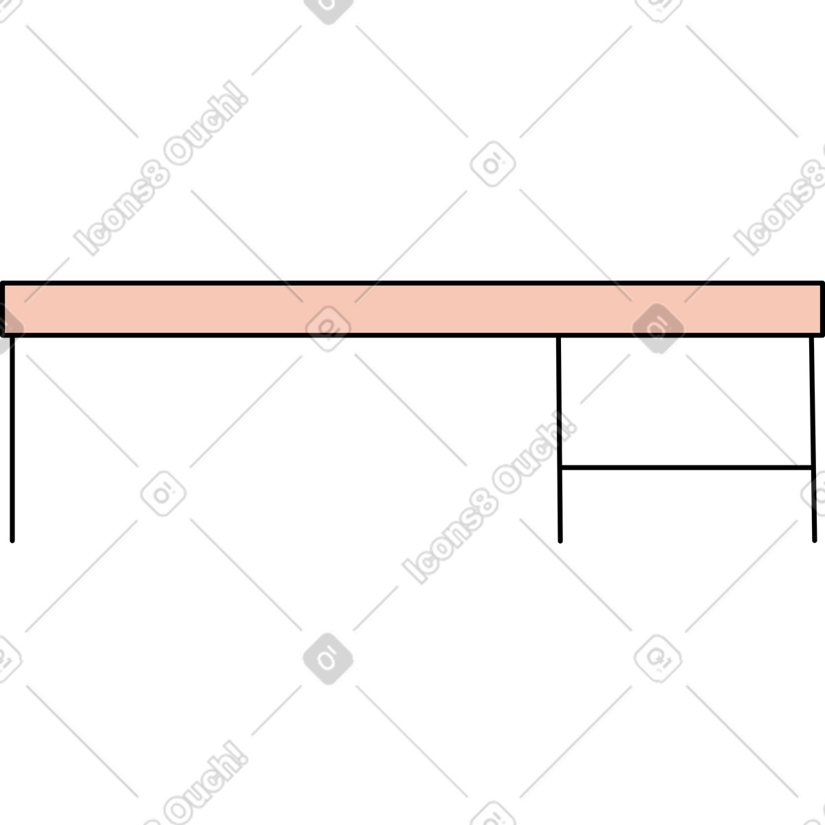 Иллюстрация Стол письменный в PNG и SVG