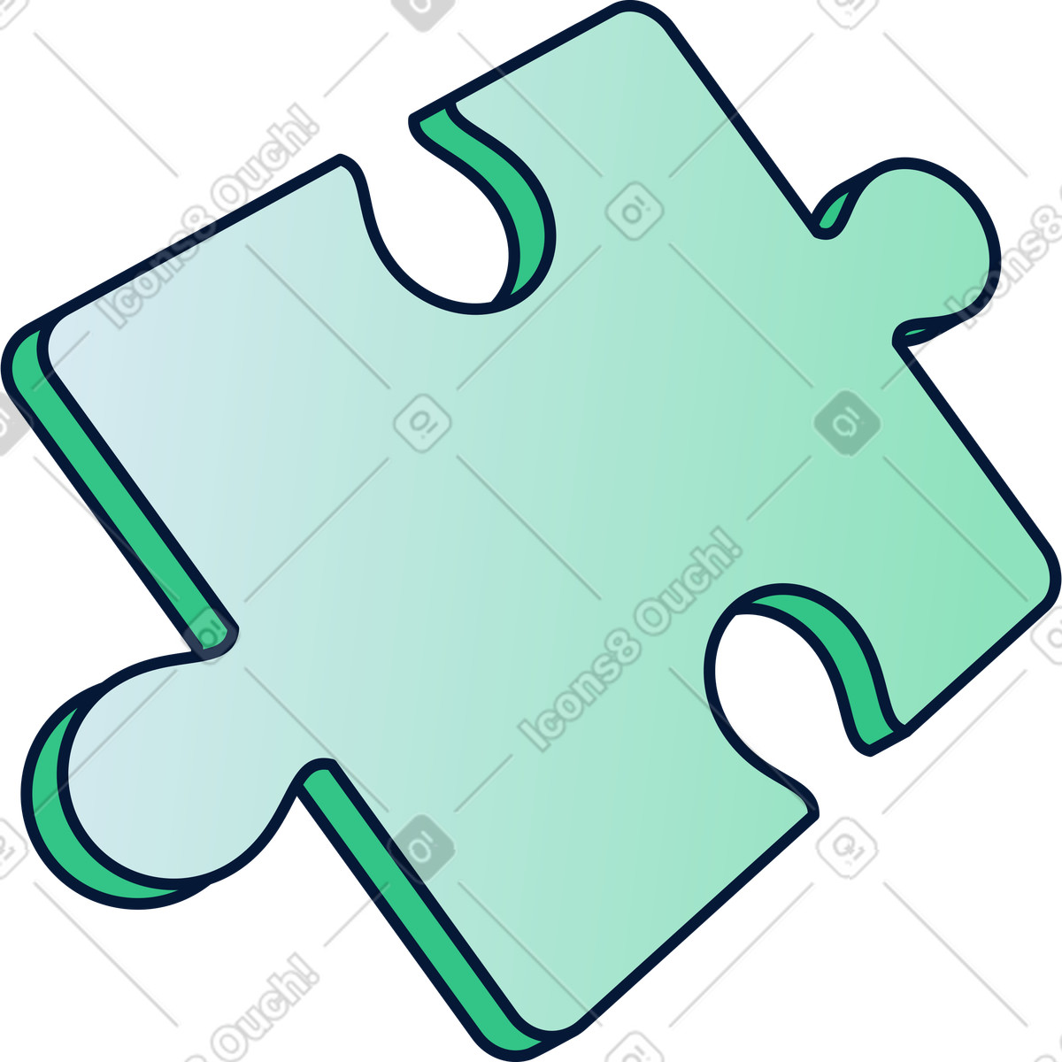 Puzzle illustration in Neat style download in PNG, SVG