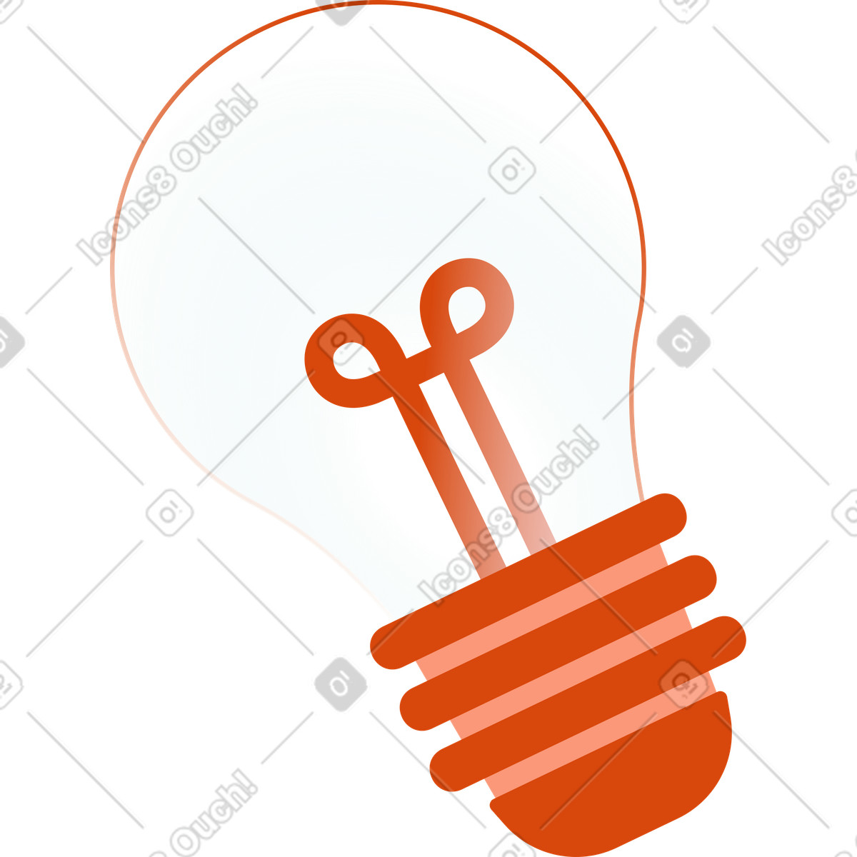 Orange スタイルの バルブ のイラストをPNG、SVG形式でダウンロード