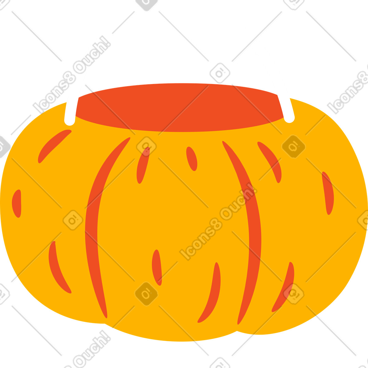 Illustration Sac de citrouille dans le style Flame à télécharger aux formats PNG, SVG