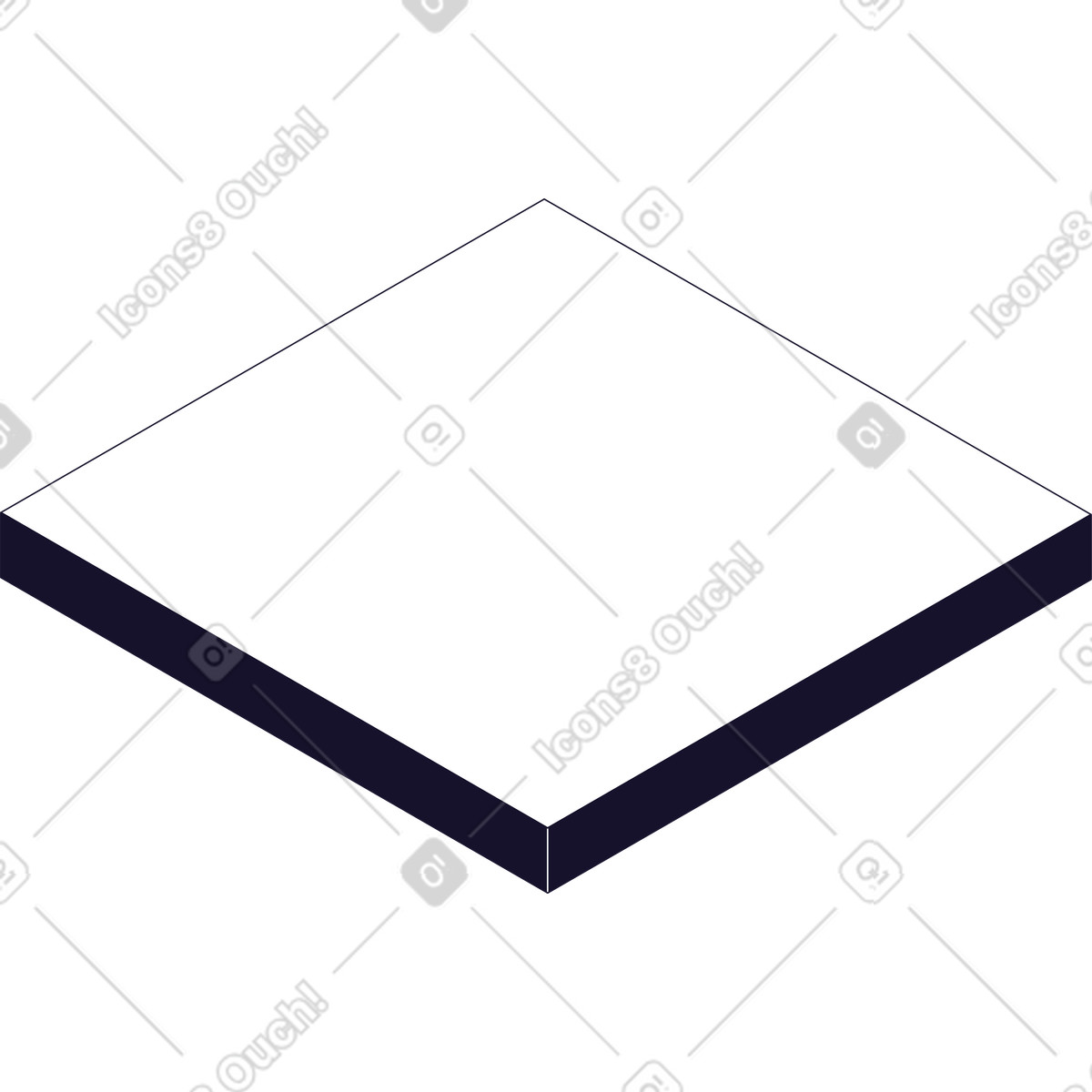 White base platform illustration in Node style download in PNG, SVG