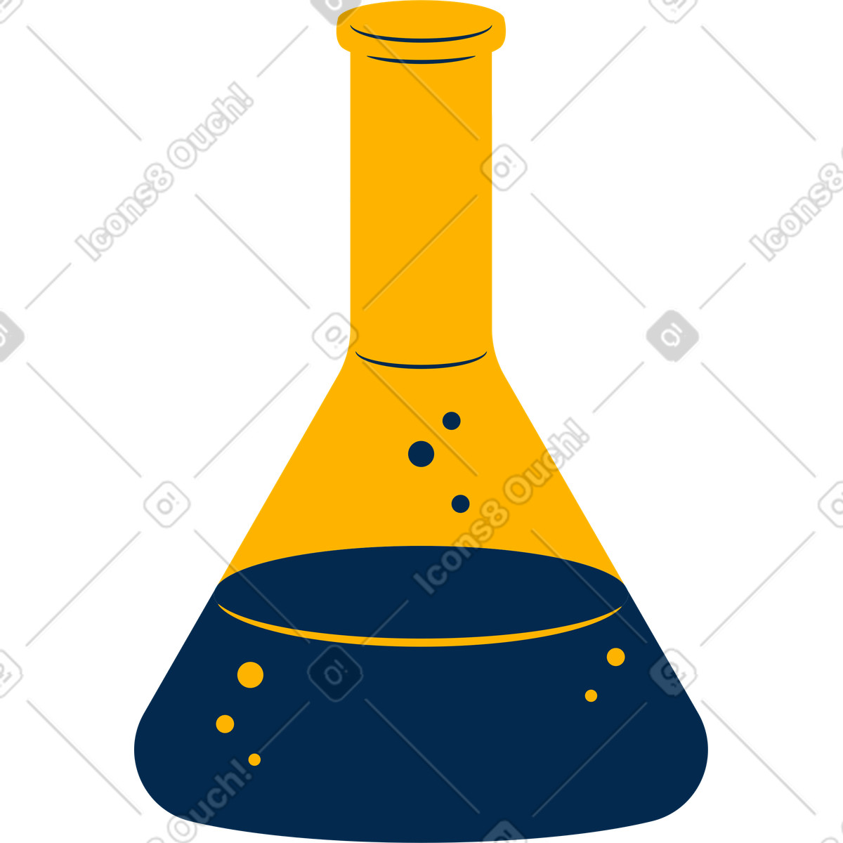 Ilustración Matraz en estilo Flame a descargar en PNG y SVG