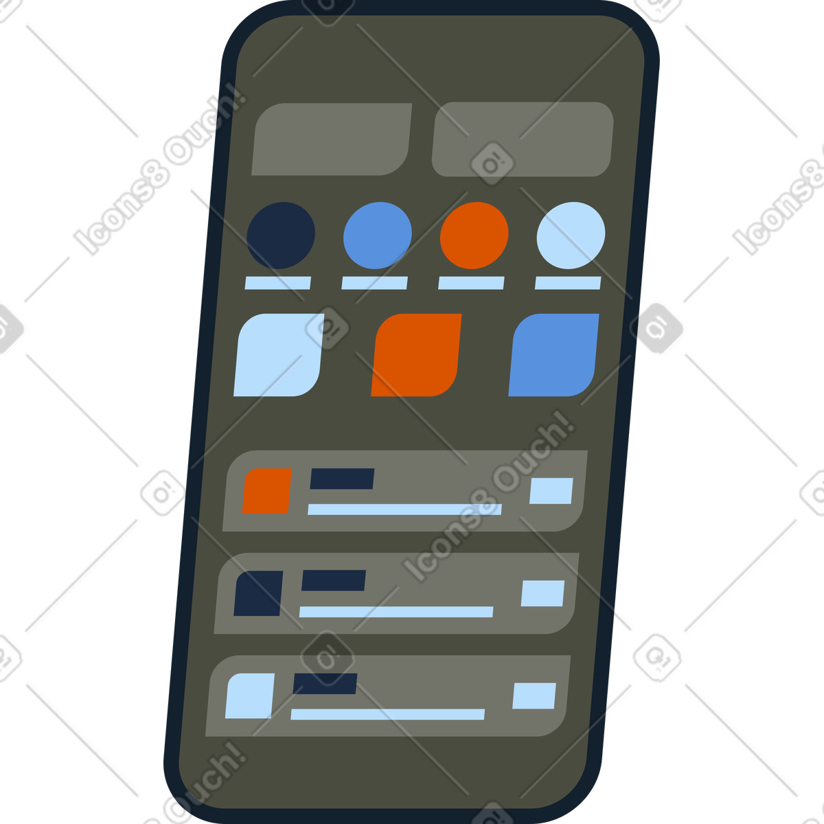 Illustration Téléphone dans le style Vector à télécharger aux formats PNG, SVG