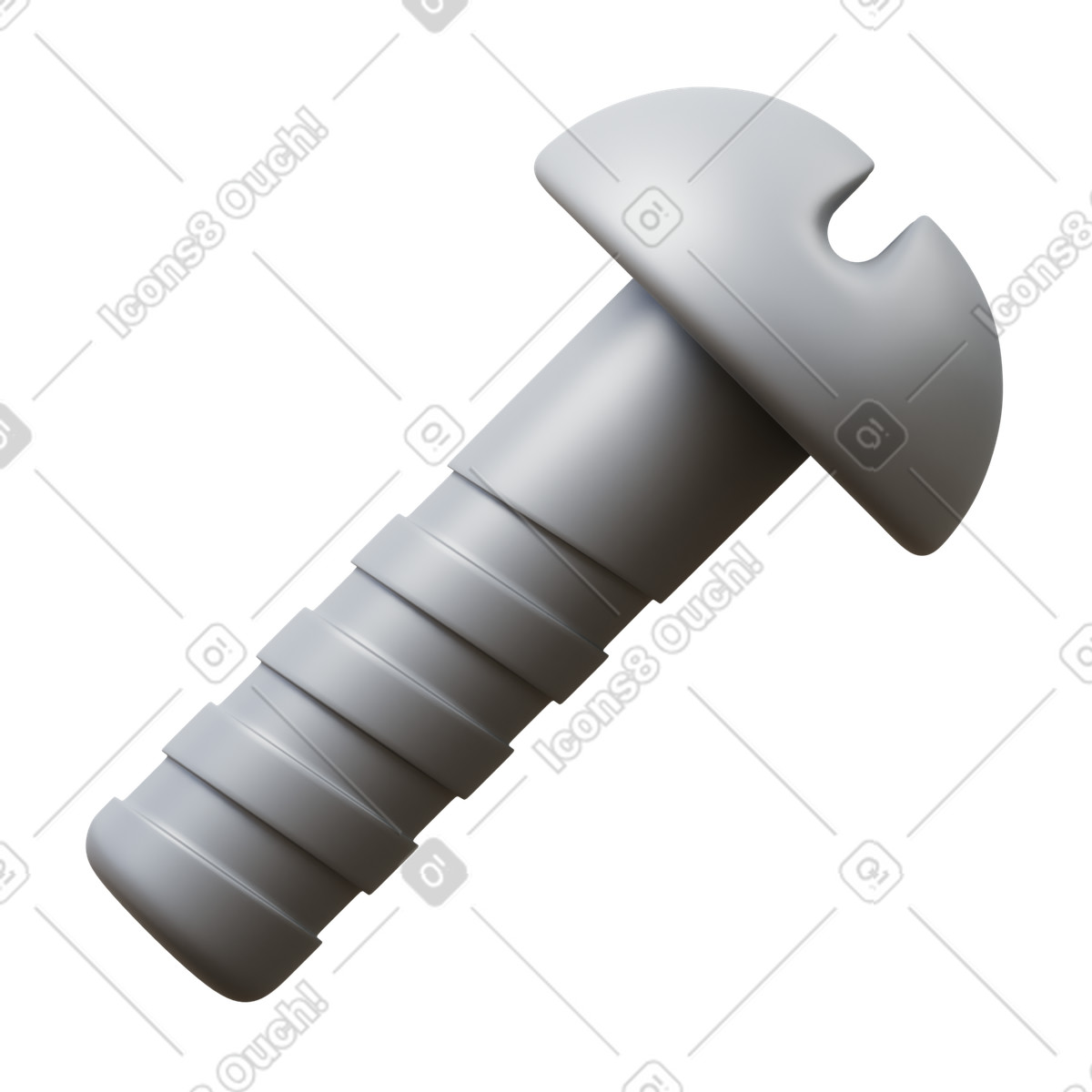 Screw-Illustration im 3D Fluency-Stil als Download in PNG, SVG