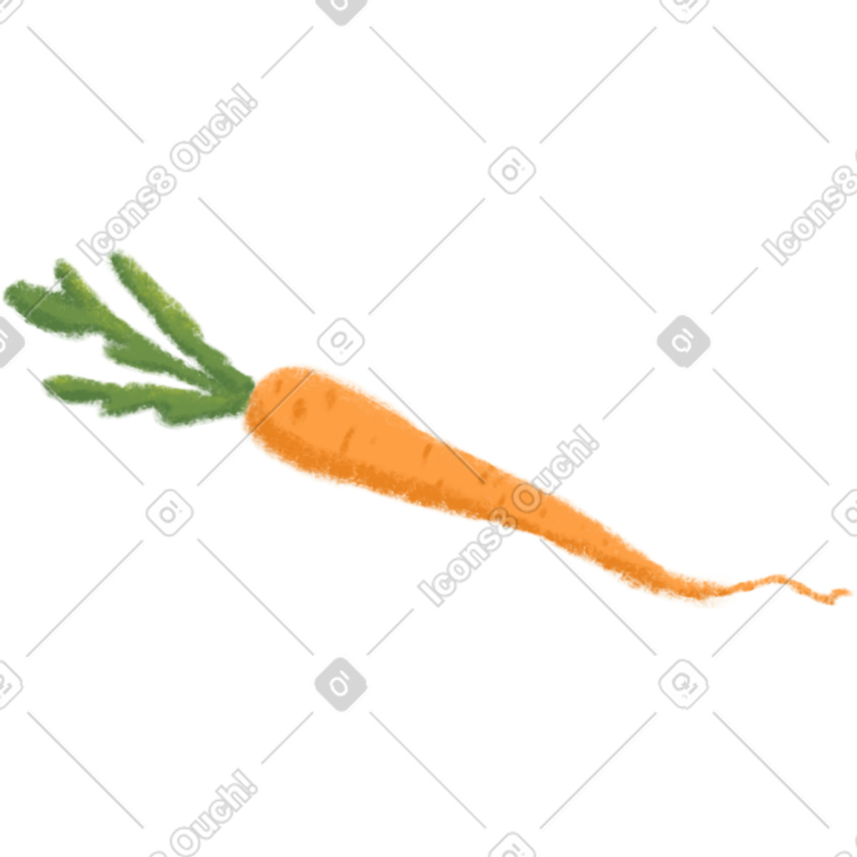 Ilustración Carrot en estilo Toscana a descargar en PNG y SVG