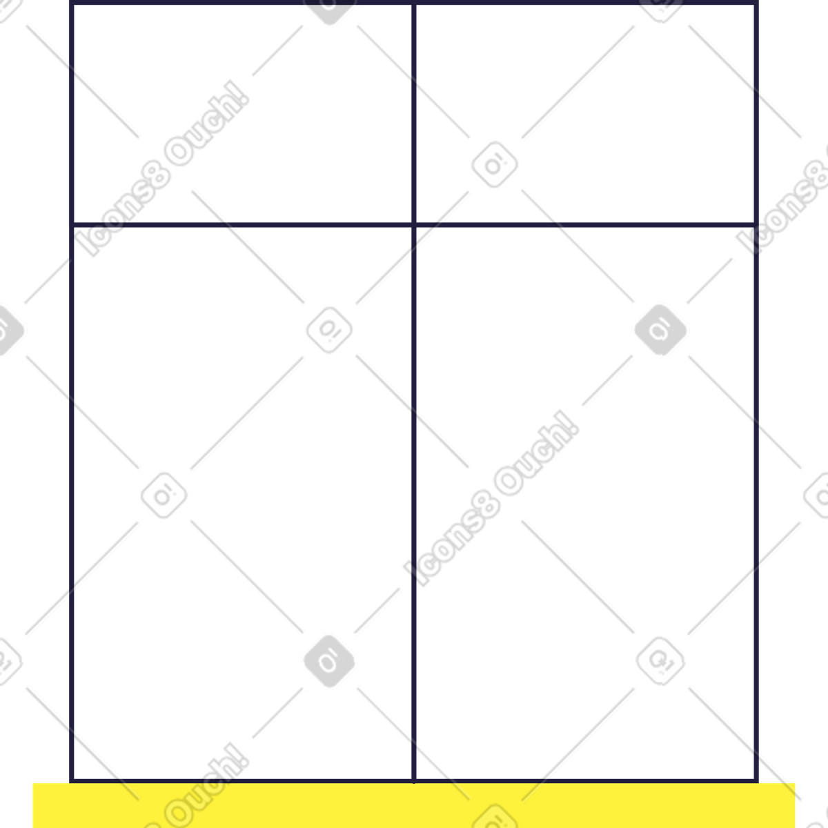 Window illustration in Mellow style download in PNG, SVG