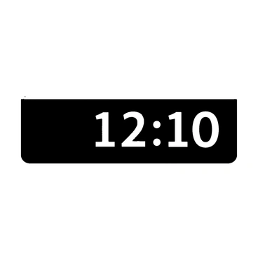 A modern metro station overhead sign showing the digital display of the next train's arrival time in bright numbers.