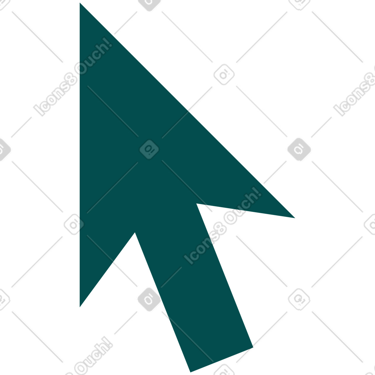 Arrow cursor illustration in Office style download in PNG, SVG