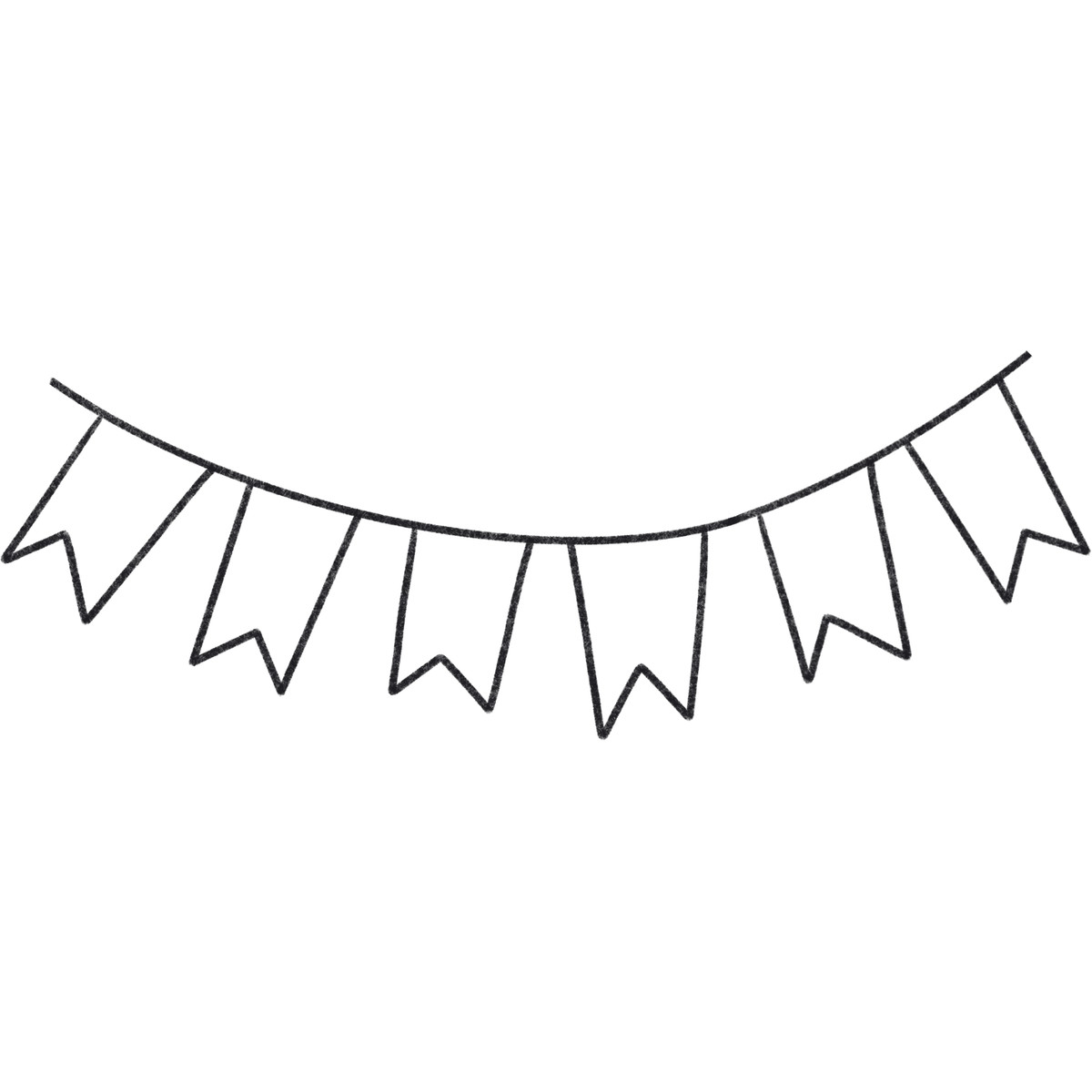 Ilustración Garland of flags en estilo Bonbon Line a descargar en PNG y SVG