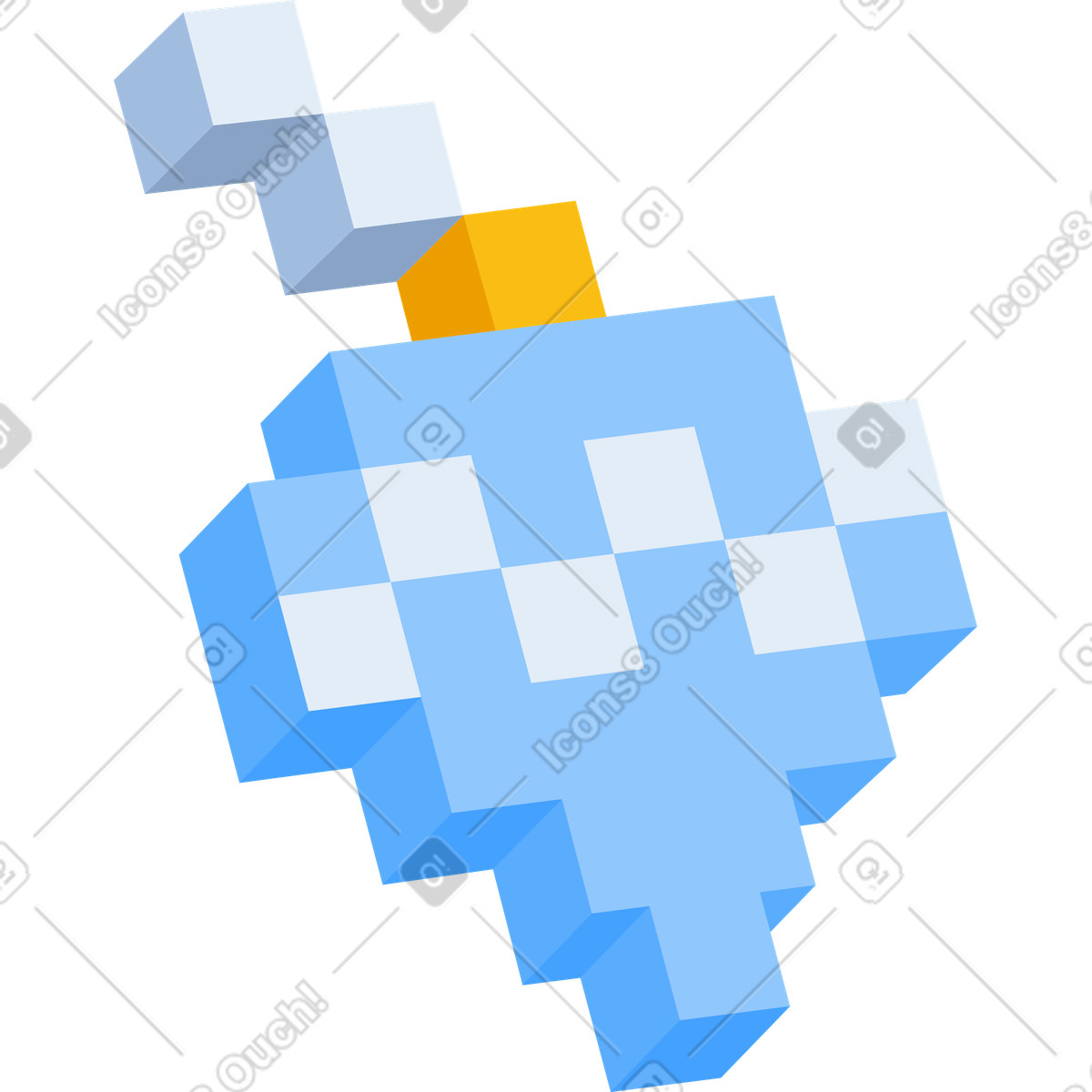 Ilustración Decoración navideña en estilo 8bit a descargar en PNG y SVG