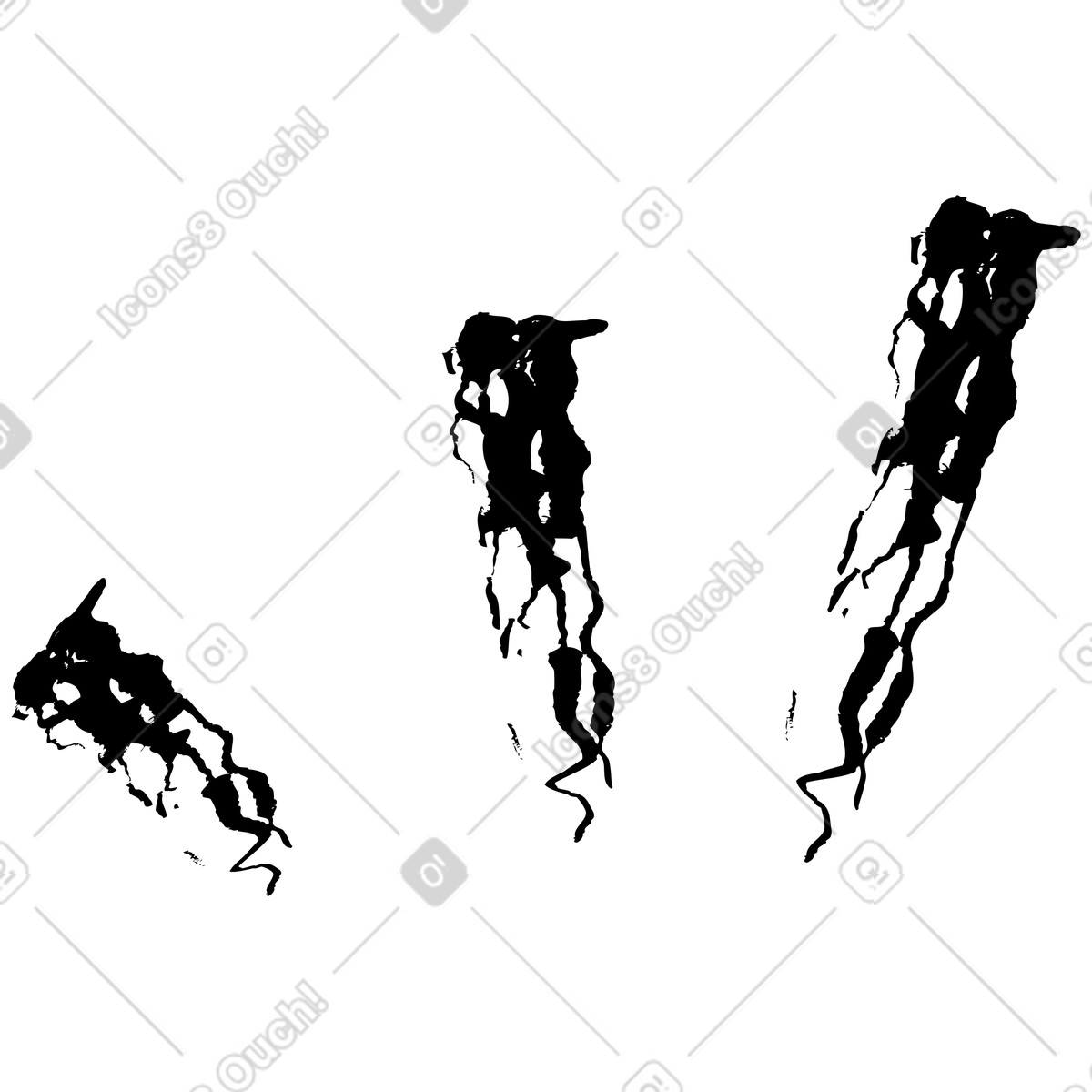 Twirl スタイルの 層状の水しぶき のイラストをPNG、SVG形式でダウンロード