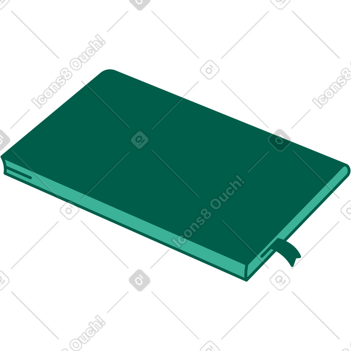 Tagebuch-Illustration im Storyline-Stil als Download in PNG, SVG