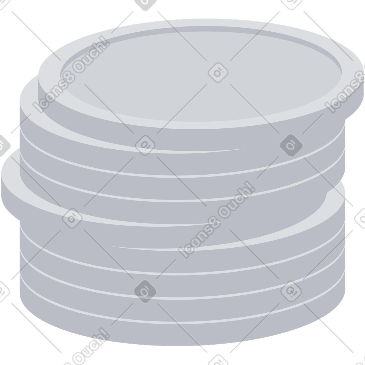 Münze-Illustration im Urban-Stil als Download in PNG, SVG