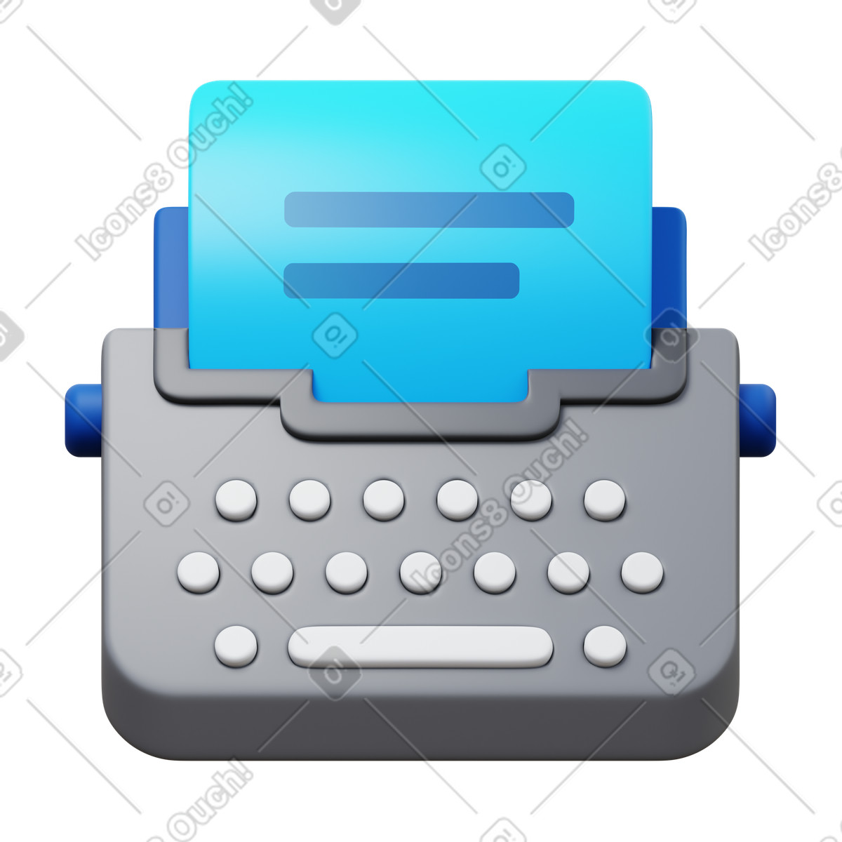 3D Fluency 스타일의 Blog 일러스트레이션 PNG, SVG 다운로드