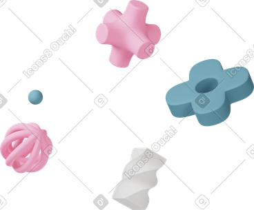 Formes abstraites flottant dans l'air PNG, SVG