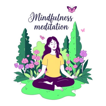 A person practicing mindfulness meditation in a serene garden