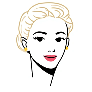 A face portrait sketch of a vintage film star with distinct features. The star has large expressive eyes and full lips, exuding a classic elegance. Their hairstyle is styled in soft, flowing waves that frame the face, highlighting their cheekbones. The portrait captures intricate details, such as delicate lines that emphasize the star's unique characteristics and a gentle smile that reflects their charisma. The background is simple, ensuring the focus remains on the portrait of the film star.