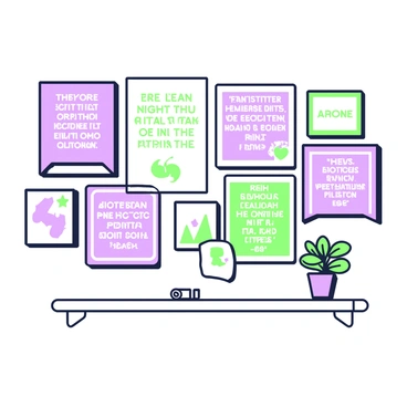 A wall is covered with an arrangement of framed quotes from famous leaders. Each frame has a unique design, featuring a mix of shapes and styles. The quotes are displayed in elegant typography. There are quotes from historical figures, including politicians and activists, focusing on themes of leadership and perseverance. The frames are neatly aligned, creating a cohesive yet dynamic visual. Some quotes are surrounded by decorative elements that accentuate their messages. A small potted plant sits on a shelf below the wall, adding a touch of greenery to the scene.