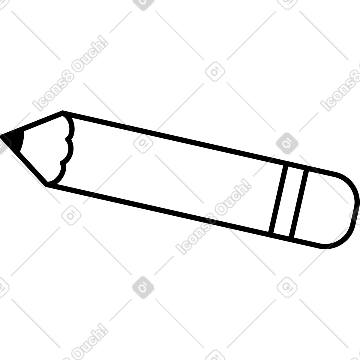 下载 Transistor 风格的 巨大的铅笔 插画，支持 PNG、SVG 格式