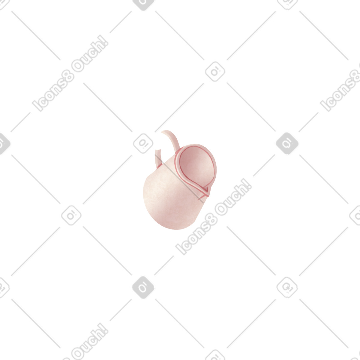 Pastel pink milk jug illustration in Lifestyle style download in PNG, SVG