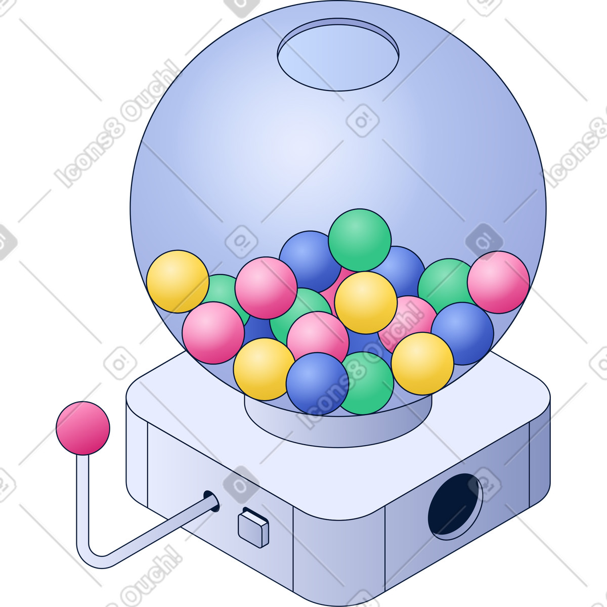 Illustration Machine à bonbons dans le style Neat télécharger aux formats PNG, SVG