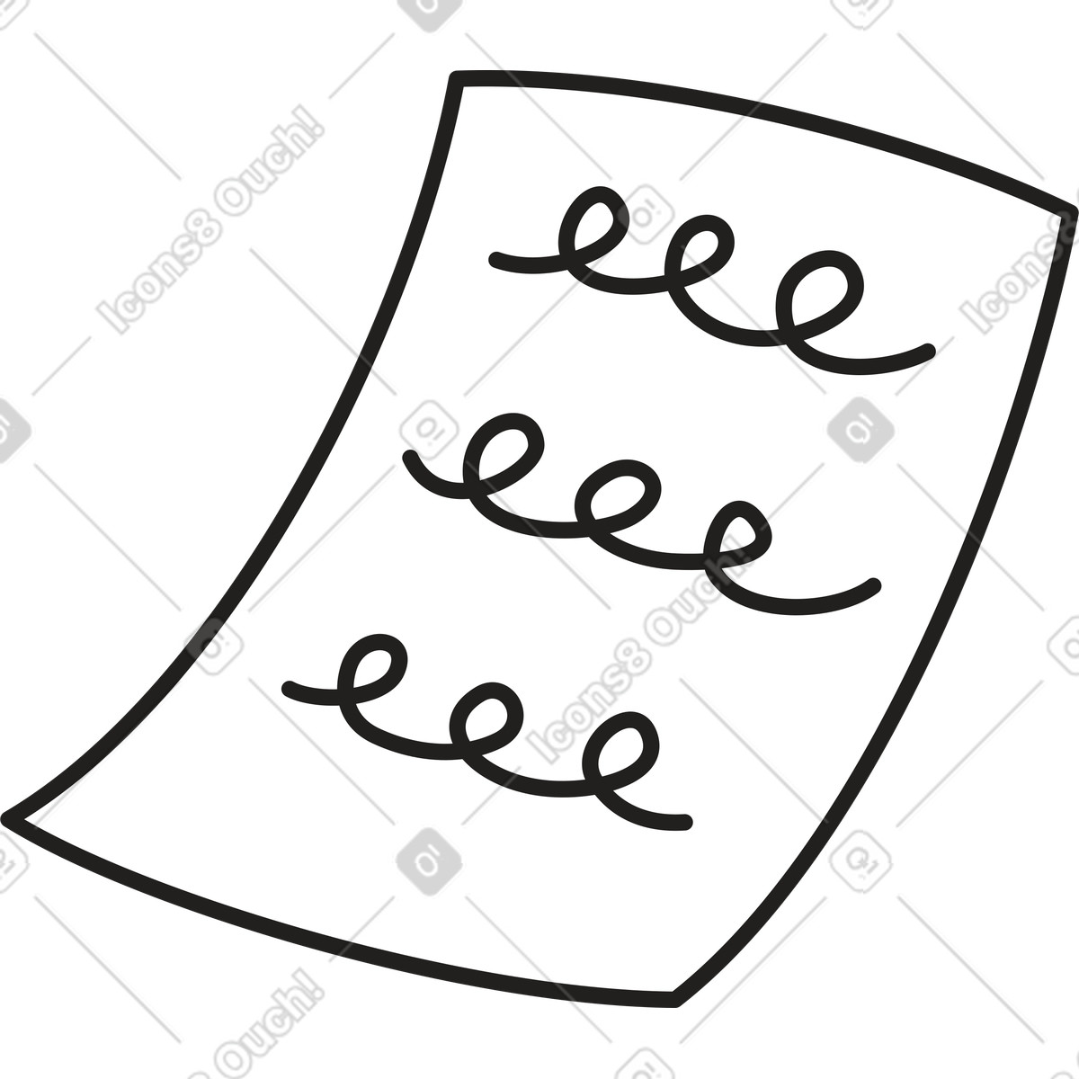 Paper with handwritten text illustration in PNG, SVG