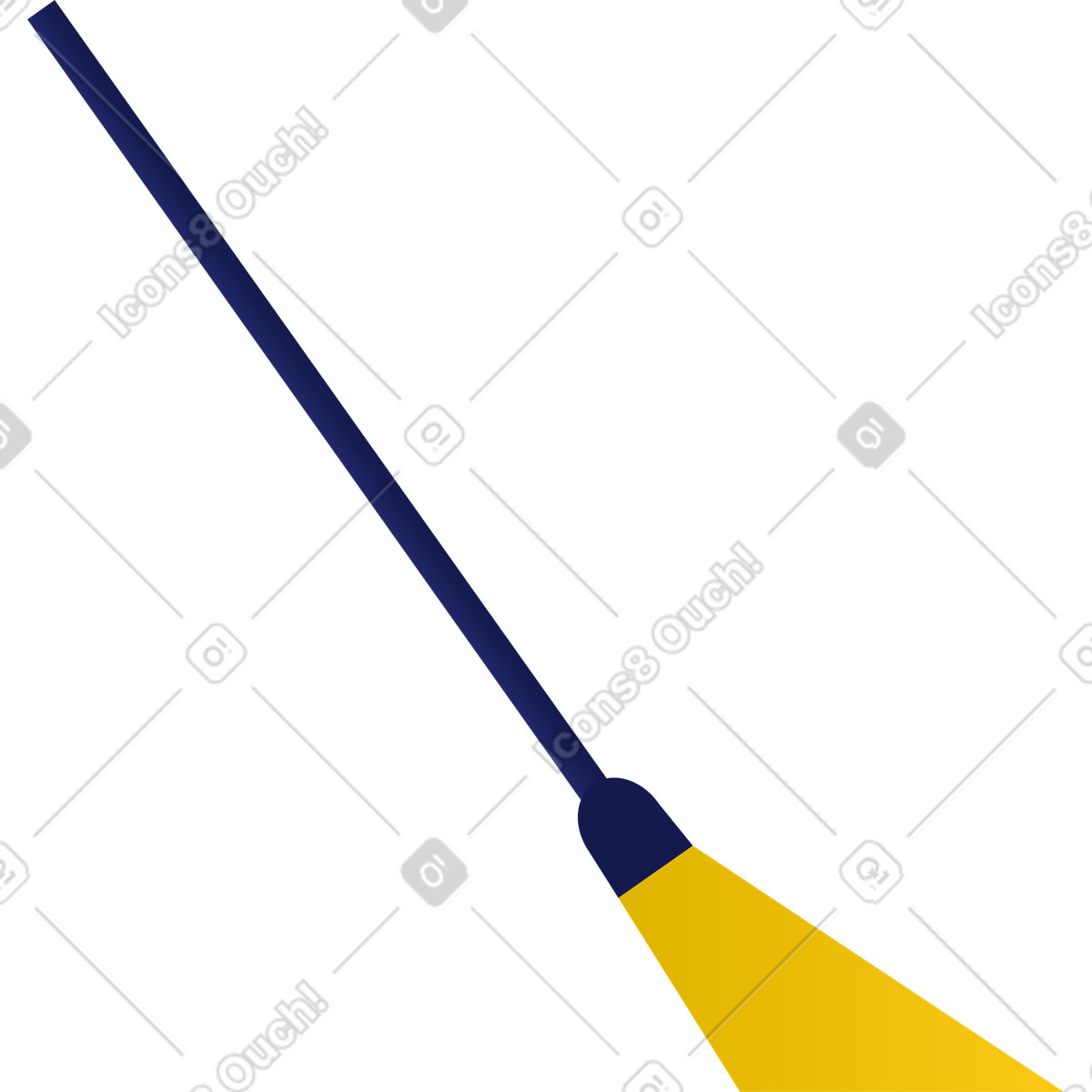 Besen-Illustration im Clip-Stil als Download in PNG, SVG