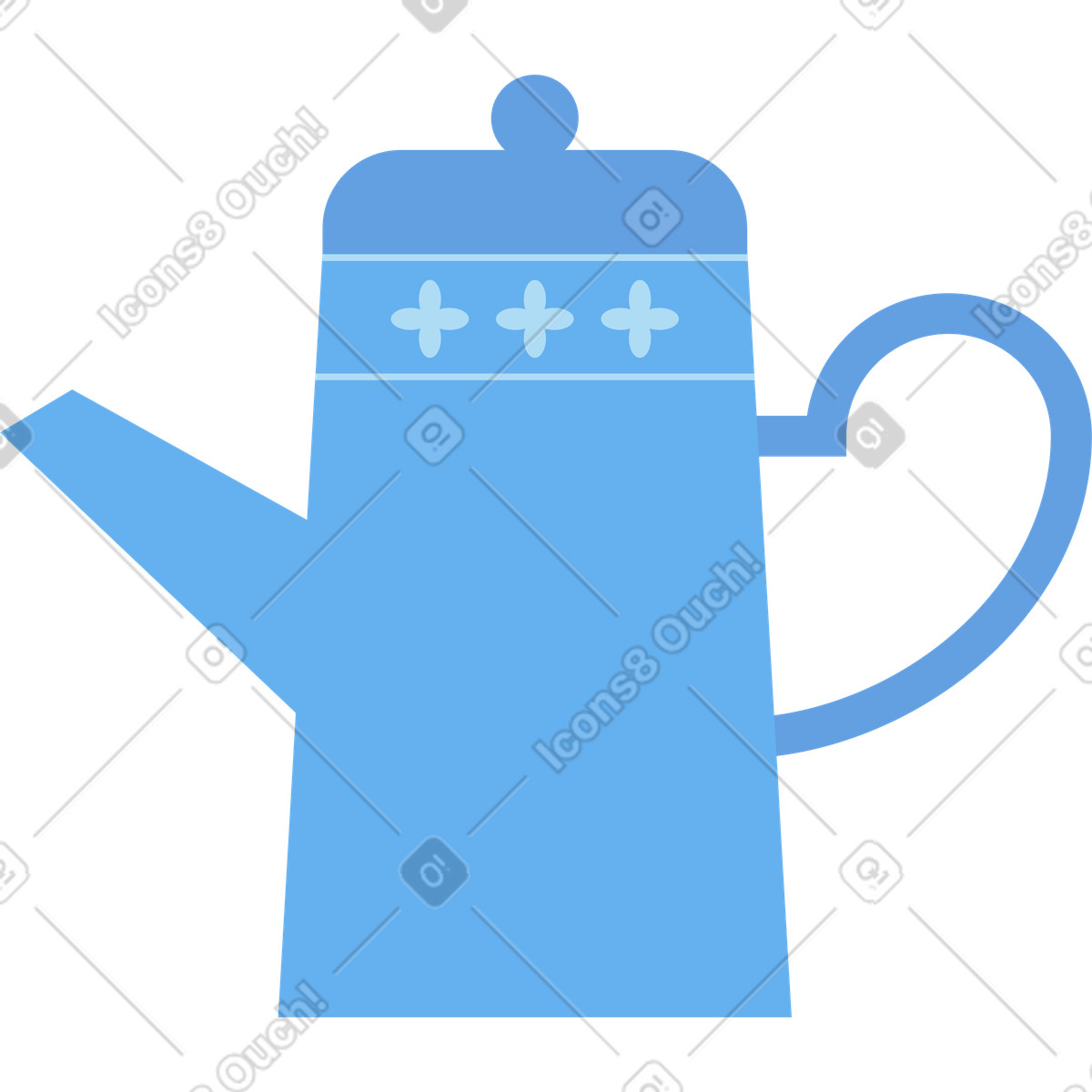 Ilustración Tetera en estilo Sammy a descargar en PNG y SVG
