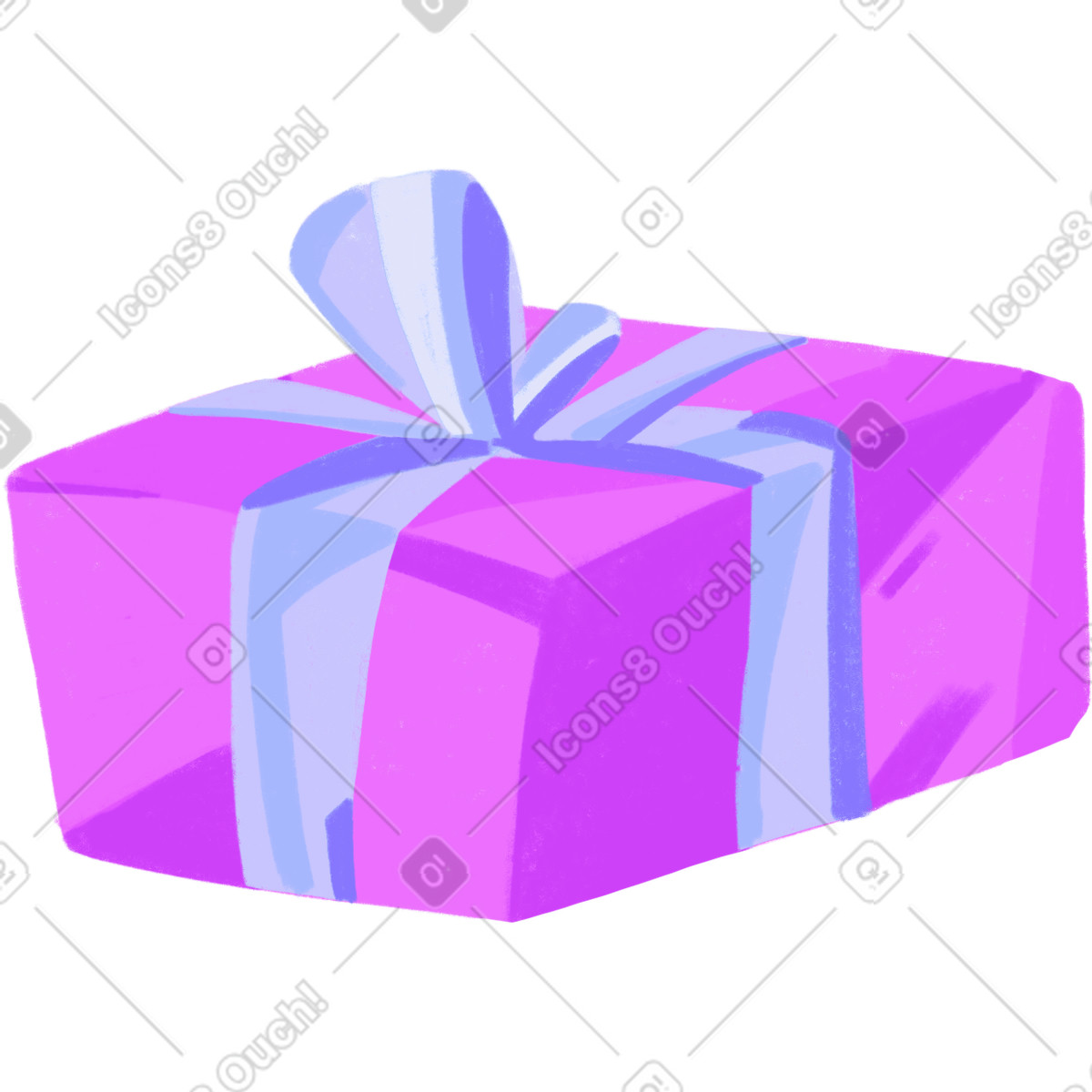Gift box illustrazione in stile Atomic scarica in PNG, SVG
