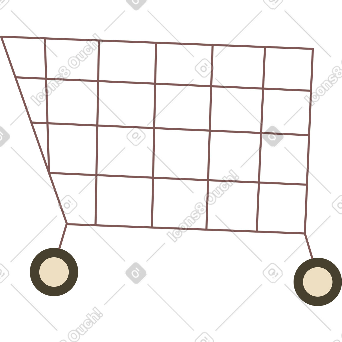 Illustration Chariot dans le style Woof à télécharger aux formats PNG, SVG