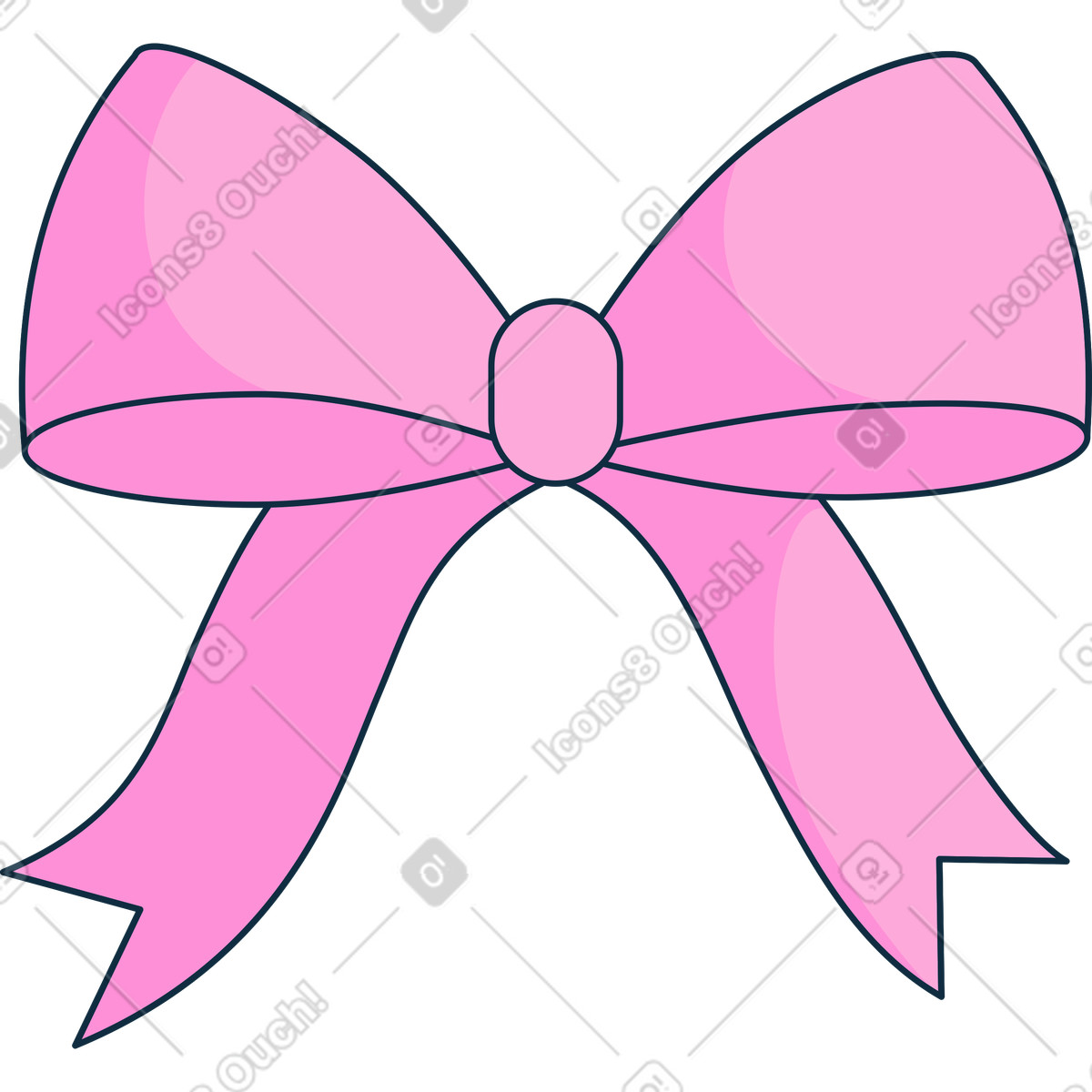 Illustration Arc rose dans le style Bubble gum à télécharger aux formats PNG, SVG