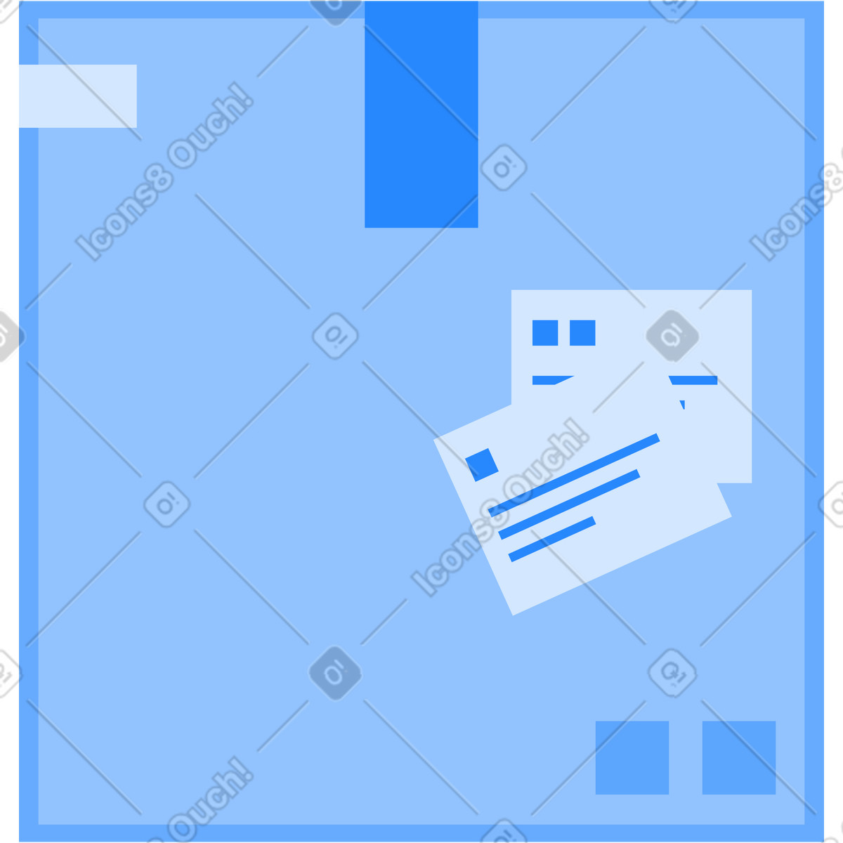 Ilustración Caja en estilo Urban a descargar en PNG y SVG