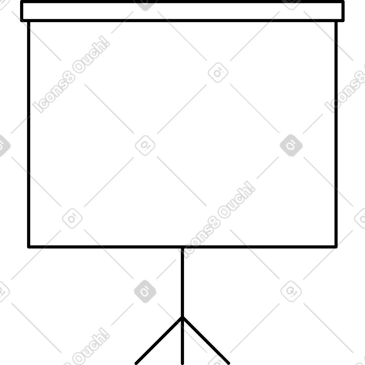 Leinwand-Illustration im Transistor-Stil als Download in PNG, SVG