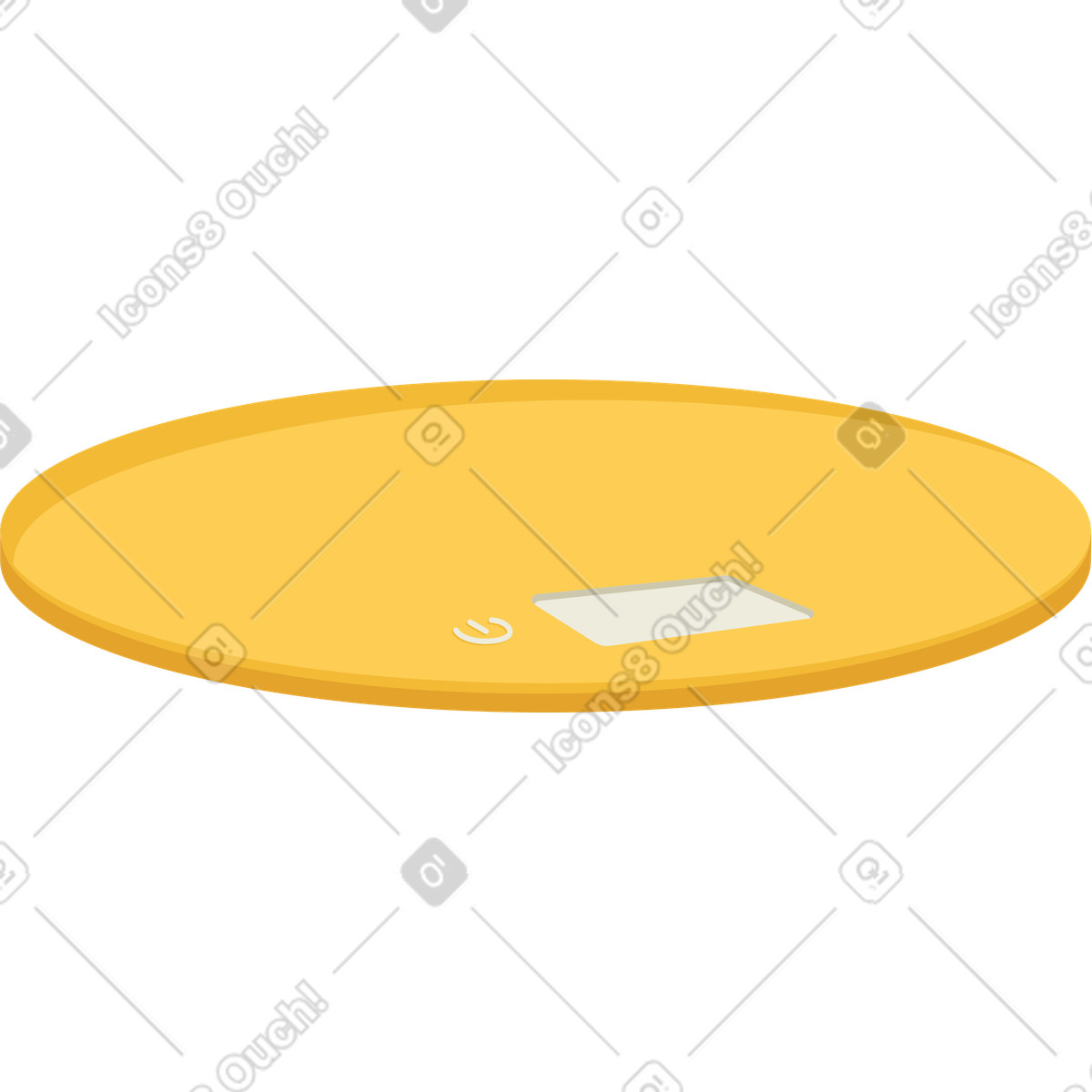 Kitchen scales illustration in Social style download in PNG, SVG